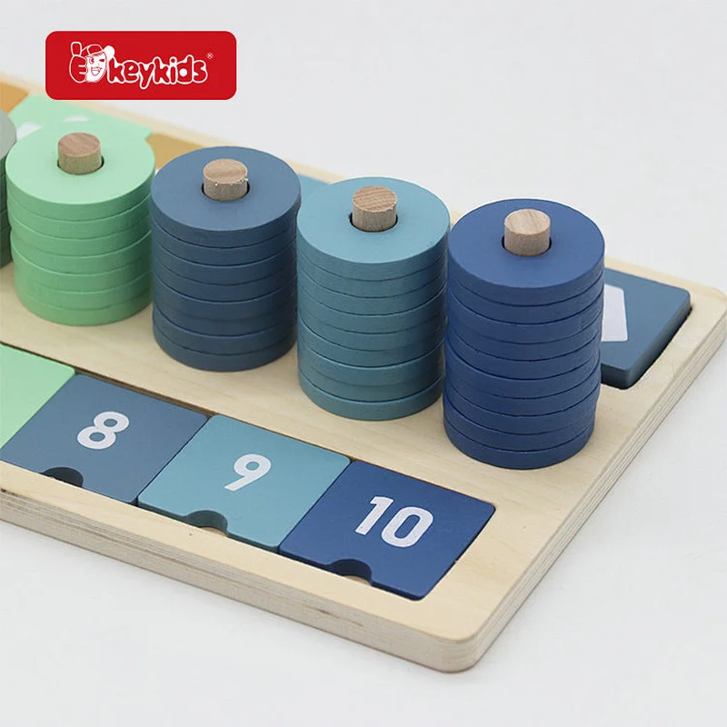 Customize Kids Early Education Wooden Learning Toys for Counting Numbers W12E219